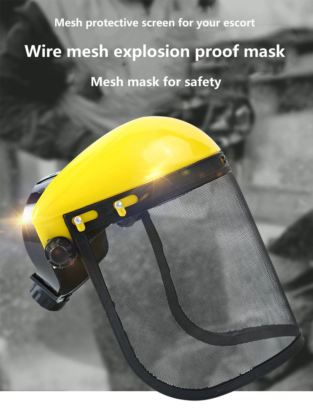 High Quality Popular Safety Steel Wire Mesh Welding Helmets